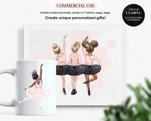 Ballerinas Girls Clipart - Image 9