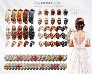 Chocolate Bridesmaids Clipart - Image 5