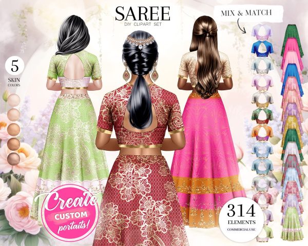 Saree Clipart