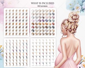 Lux Hairstyles Clipart - Image 2