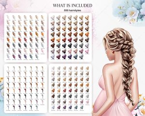 Lux Hairstyles Clipart - Image 3