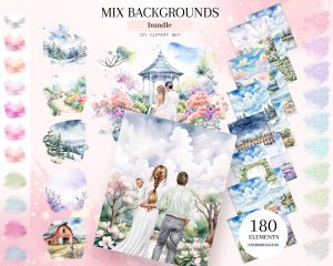 Mix Backgrounds Clipart