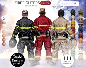 Firefighters Clipart