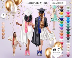 Graduate Girl Clipart