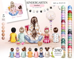 Kindergarten Teacher Clipart