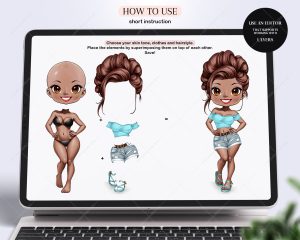 Chibi Denim Shorts Clipart - Image 2