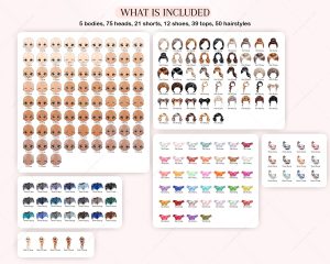 Chibi Denim Shorts Clipart - Image 3