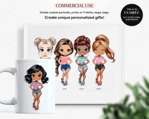 Chibi Denim Shorts Clipart - Image 5