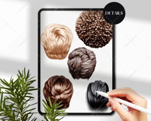 Men’s Hairstyles Clipart Bundle - Image 9