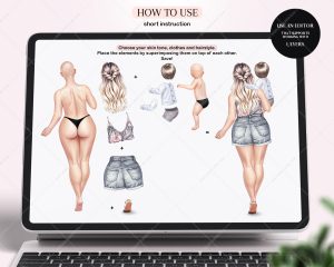 Curvy Family Clipart - Image 2