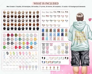 Curvy Couple Clipart - Image 4