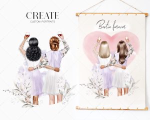 Lilac Besties Clipart - Image 5