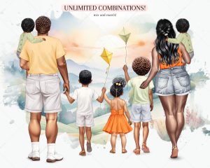 Curvy Family Clipart - Image 6