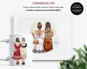 Ethnic Besties Clipart - Image 6
