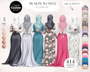 Muslim Woman Clipart