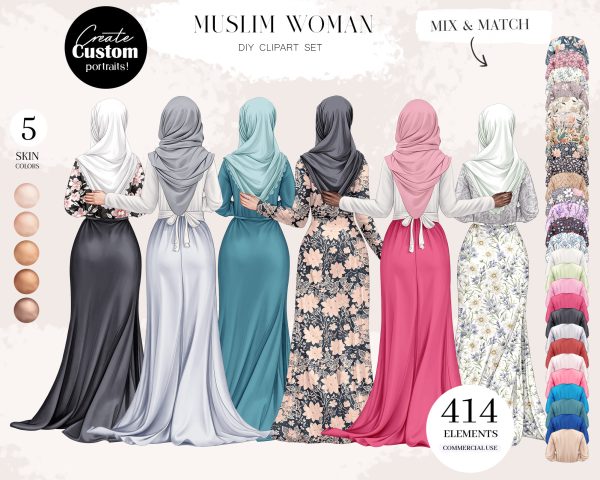 Muslim Woman Clipart