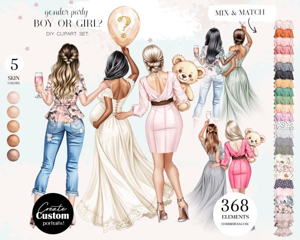 Gender Party Clipart