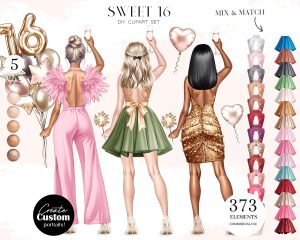 Sweet 16 Clipart