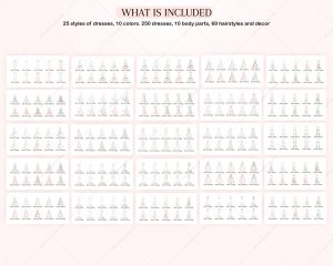 Curvy Bride Clipart - Image 3