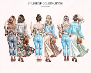 Western Sisters Clipart - Image 5