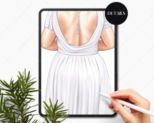 Curvy Bride Clipart - Image 6