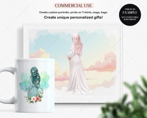 Pregnant Muslim Woman Clipart - Image 5