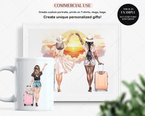 Travel Girl Clipart - Image 5