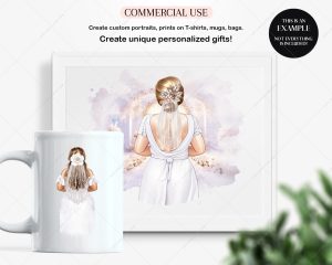 Curvy Bride Clipart - Image 5