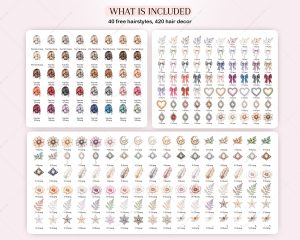 Hair Decor Clipart Addon - Image 4