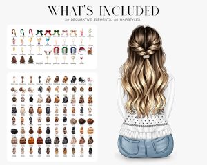 Pre-made Christmas Girls Clipart - Image 3