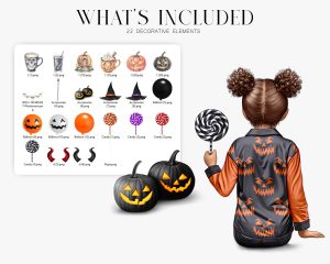 Pre-made Halloween Family Clipart - Image 4