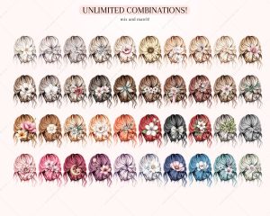 Hair Decor Clipart Addon - Image 5