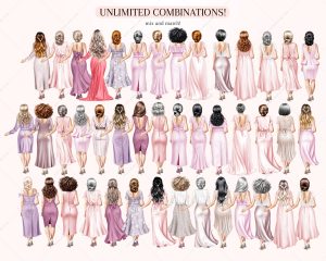 Mother of Bride Clipart Bundle - Image 6