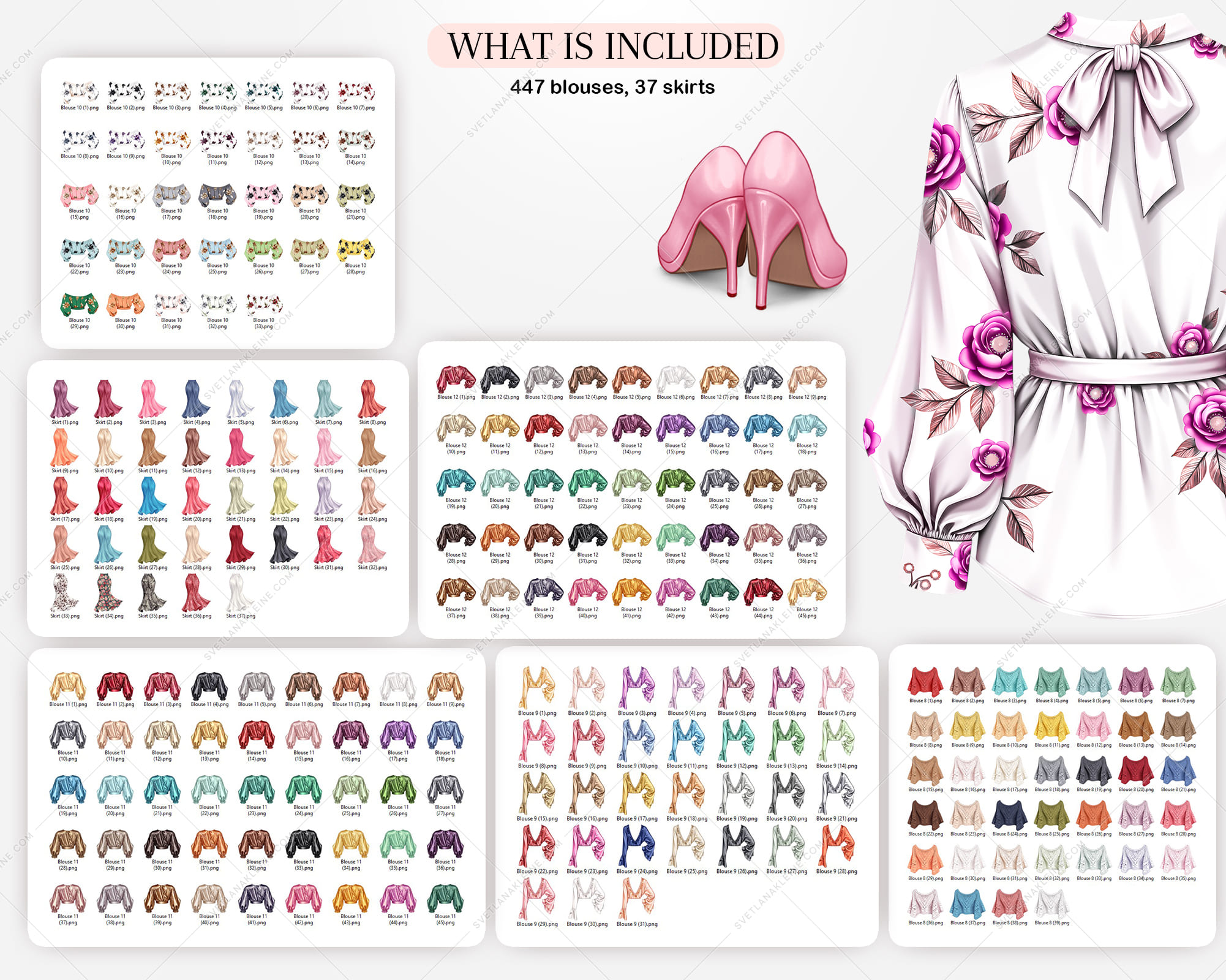 Fashion Woman Clothes Clipart Fashion Woman Clothes Clipart - Image 3