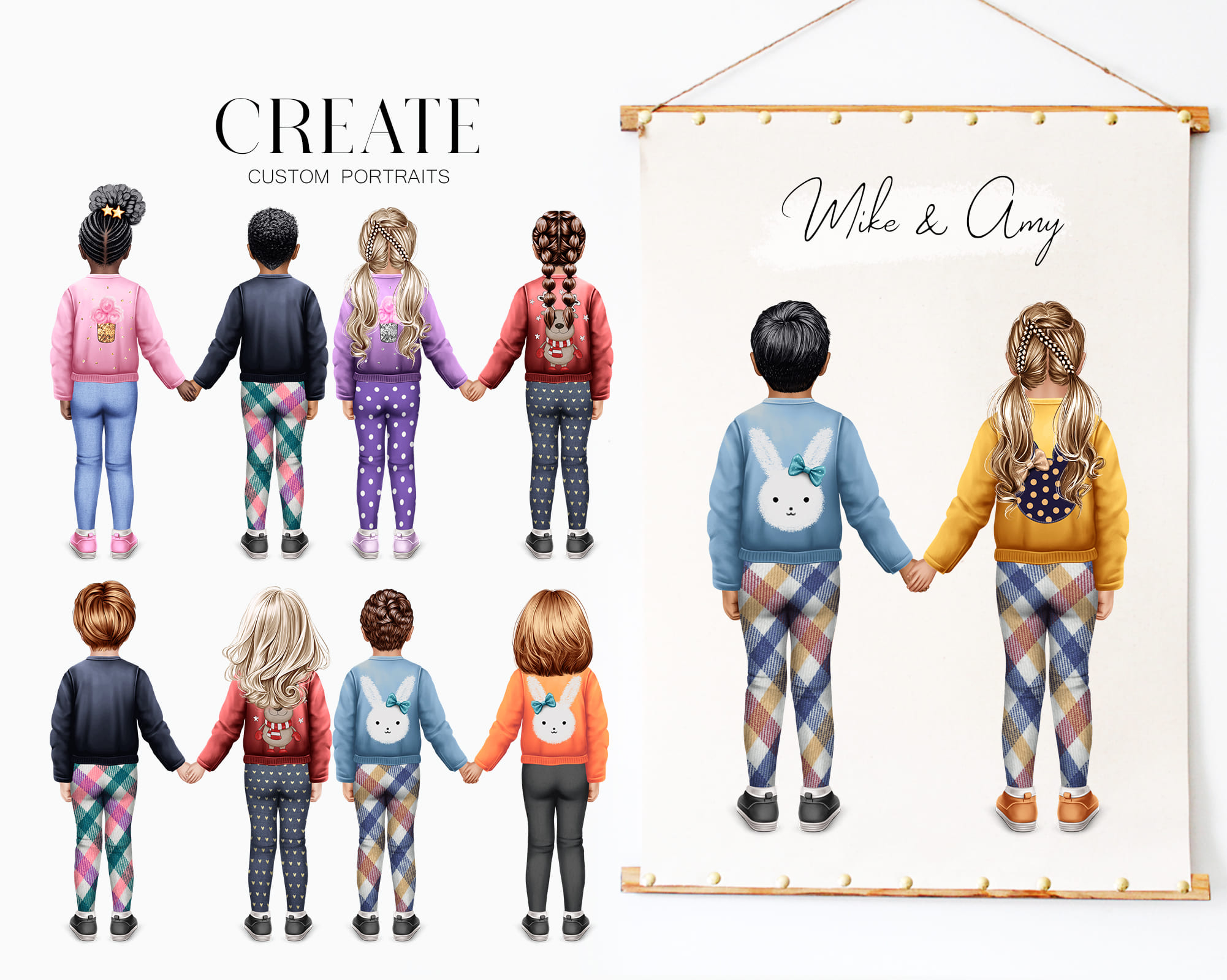 Lil Friends Premade Clipart Set Lil Friends Premade Clipart Set - Image 4