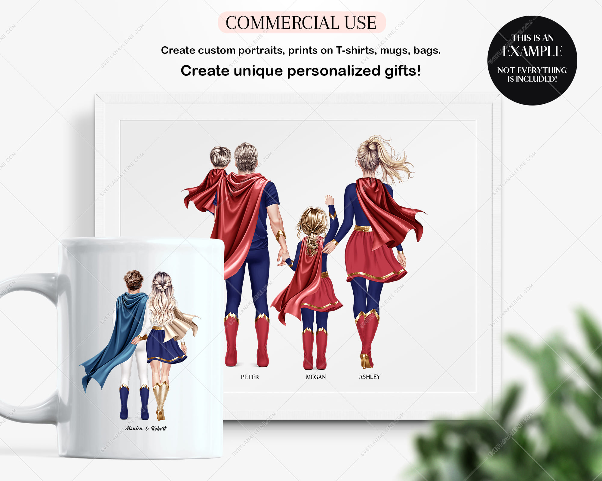 Super Heroes Family Clipart – Portrait Creator Super Heroes Family Clipart - Portrait Creator - Image 12