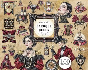 Baroque Queen Clipart