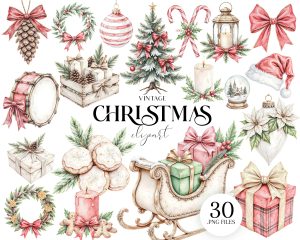 Vintage Christmas Clipart