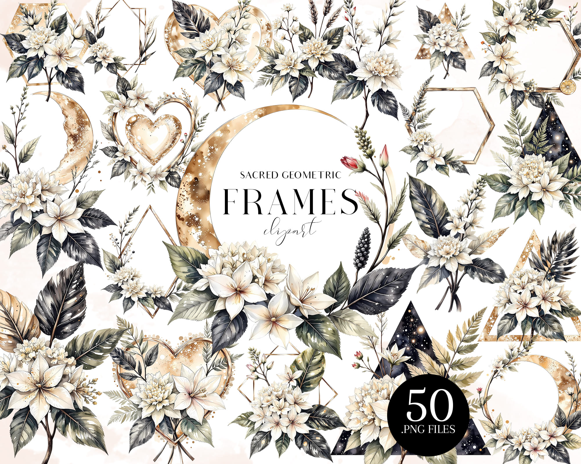 Sacred Geometric Floral Frames PNG Sacred Geometric Floral Frames PNG