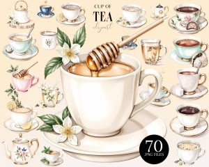 Tea Clipart Set