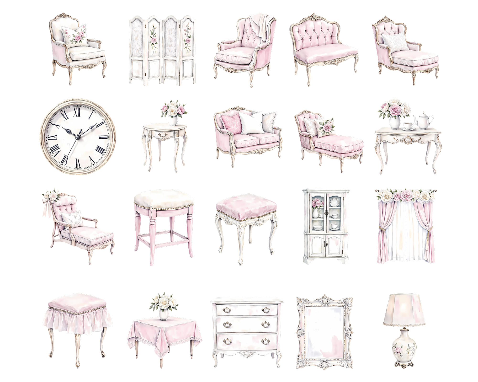 Shabby Chic Furniture Clipart Shabby Chic Furniture Clipart - Image 2
