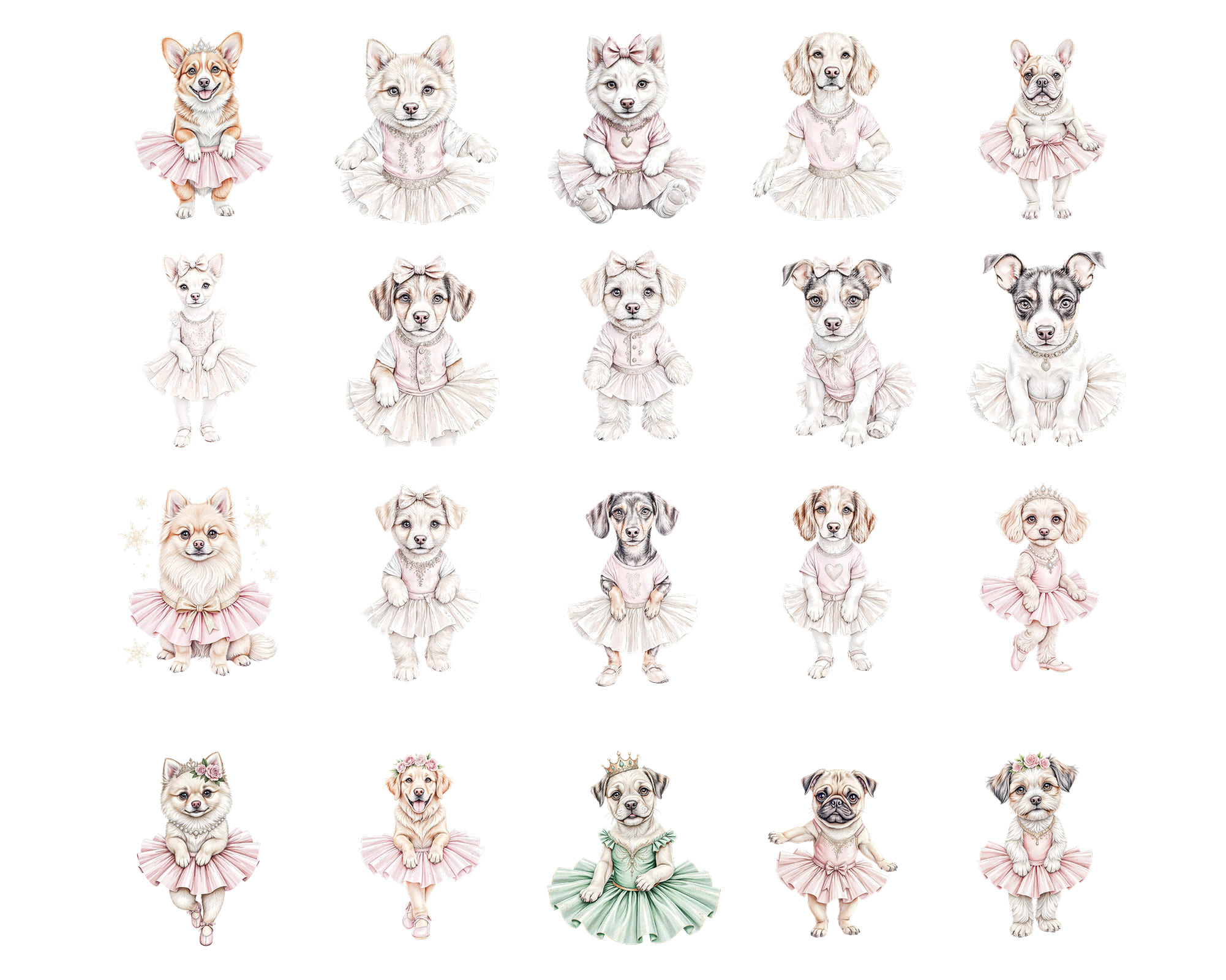 Ballerina Dogs Clipart Ballerina Dogs Clipart - Image 2