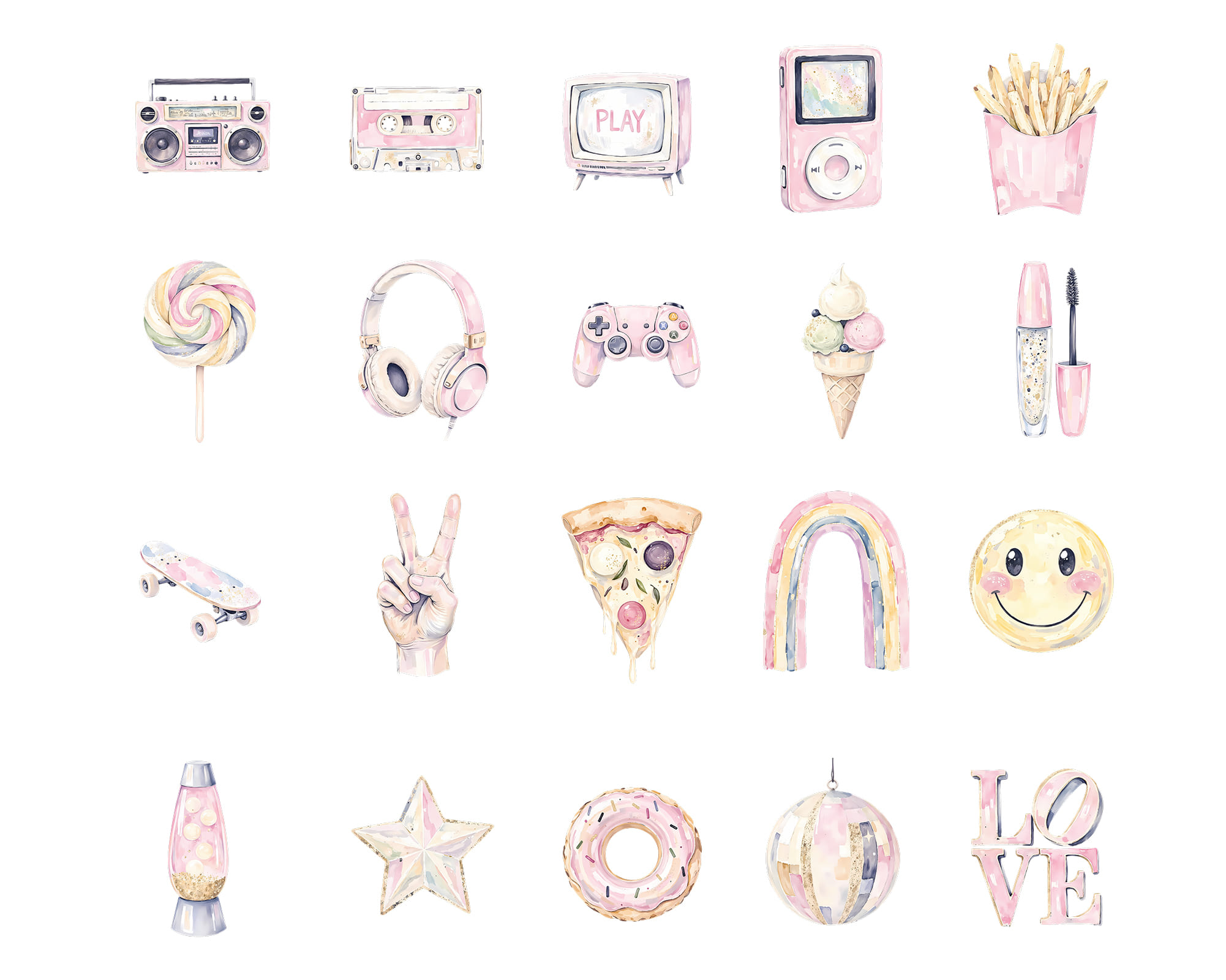 Retro Vibes Clipart Retro Vibes Clipart - Image 2