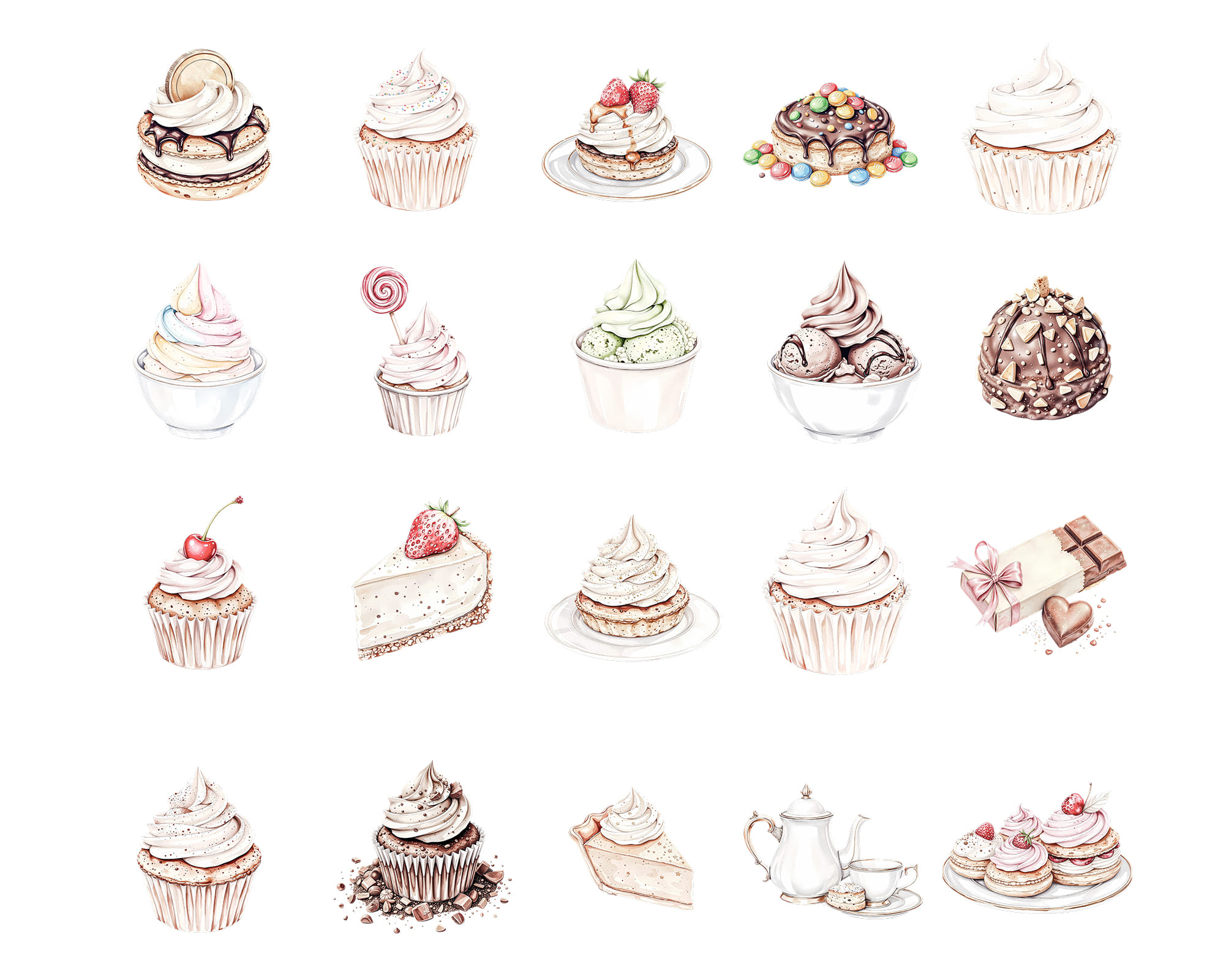 Sweets Clipart, 20 PNG Sweets Clipart, 20 PNG - Image 2