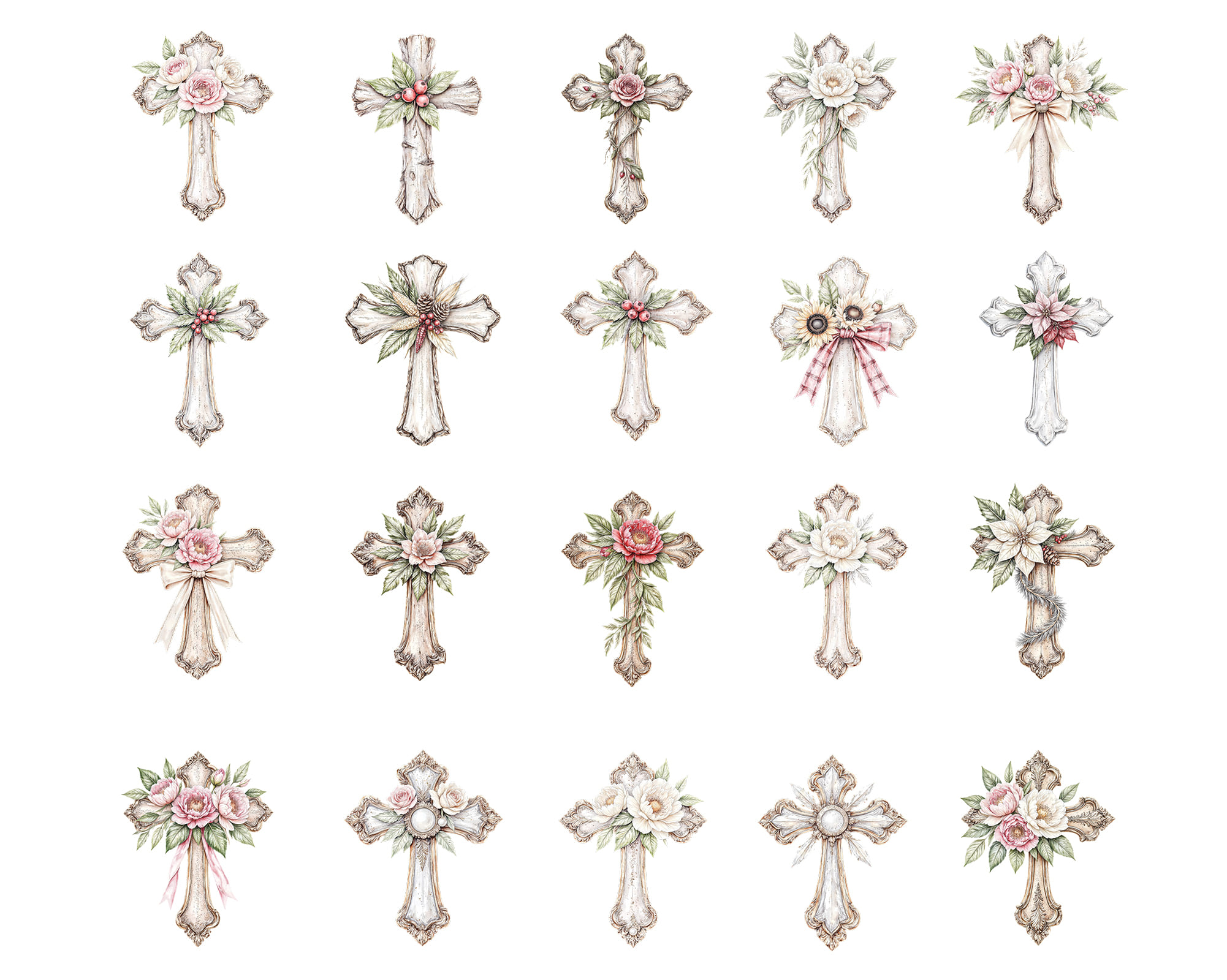 Vintage Cross Clipart Vintage Cross Clipart - Image 2