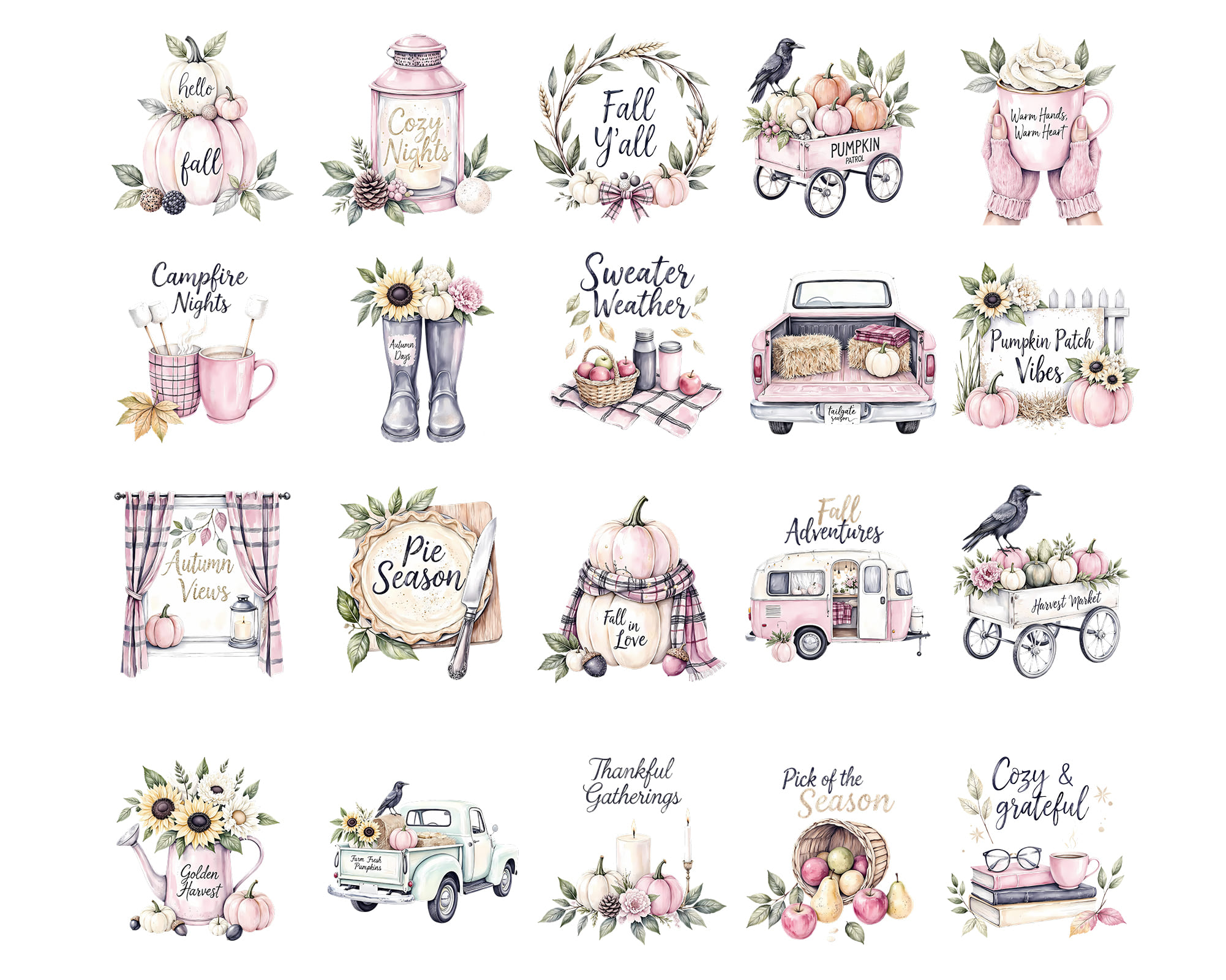 Autumn Vibes Clipart Autumn Vibes Clipart - Image 2