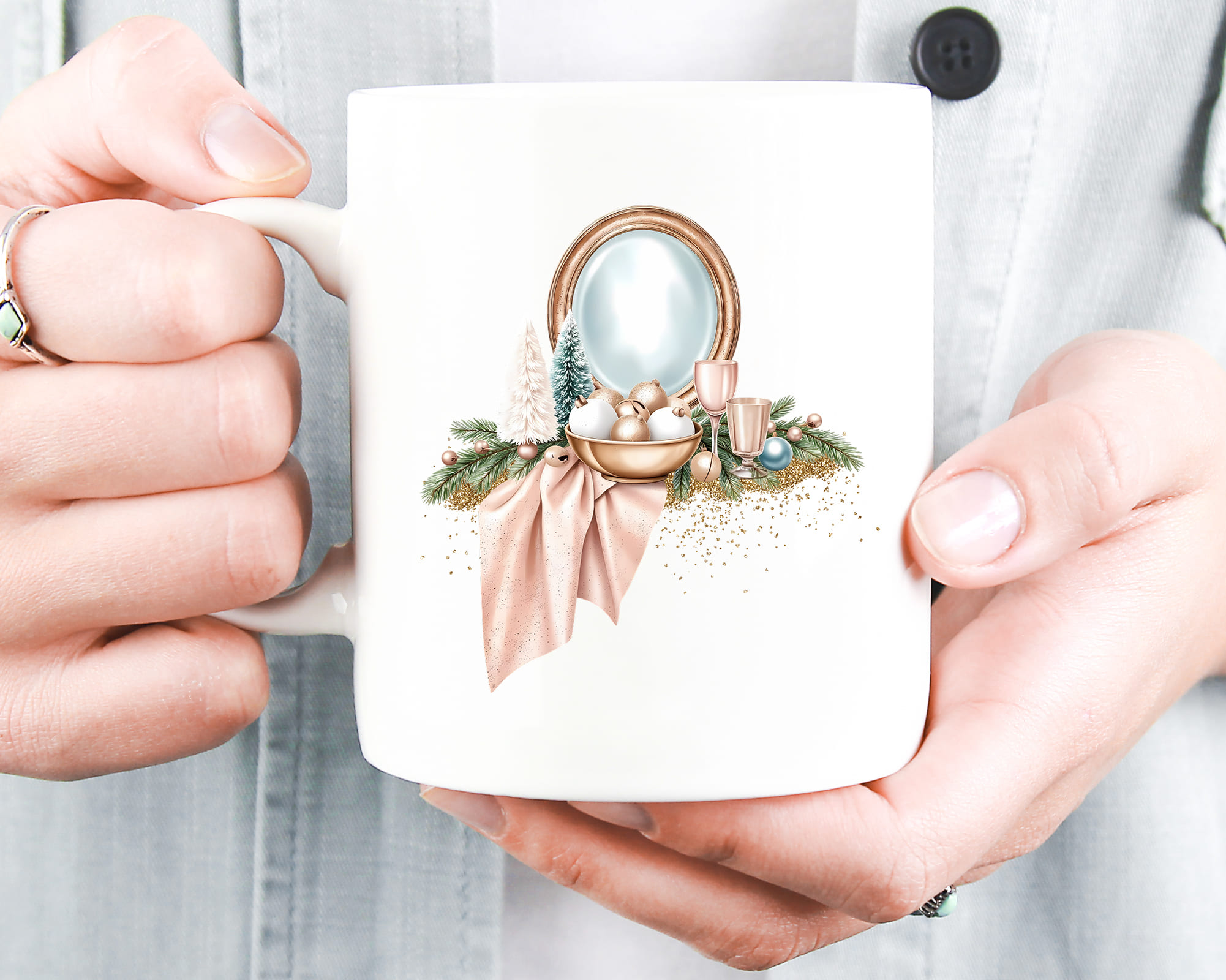 Soft Pastel Winter Home Clipart Soft Pastel Winter Home Clipart - Image 5