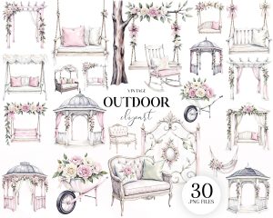 Vintage Outdoor Clipart