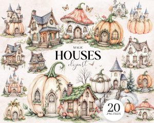 Magic Houses Clipart