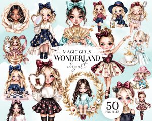 Magic Girls of Wonderland Clipart